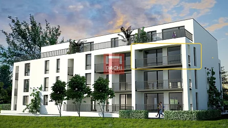 Pronájem novostavby bytu 1+kk, 38 m2 s lodžií a GS v Olomouci v nové rezidenci Bryksova.